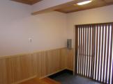 腰板に無垢檜を